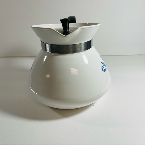 Corning Ware P-104 teapot coffee pot blue cornflower 6 cup made in USA Vintage - Picture 7 of 15